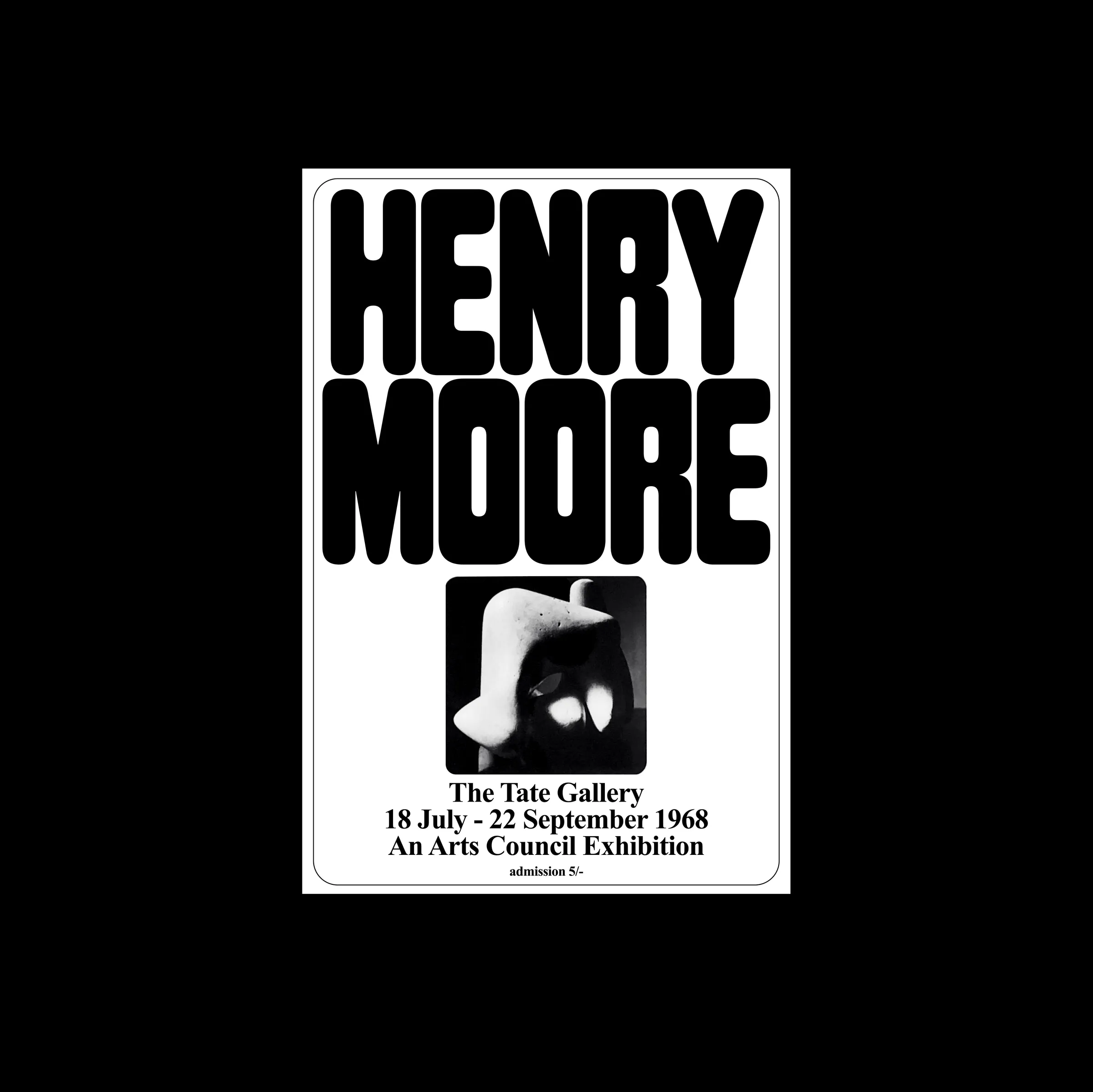 reproduction of the original poster using the Moore typeface 