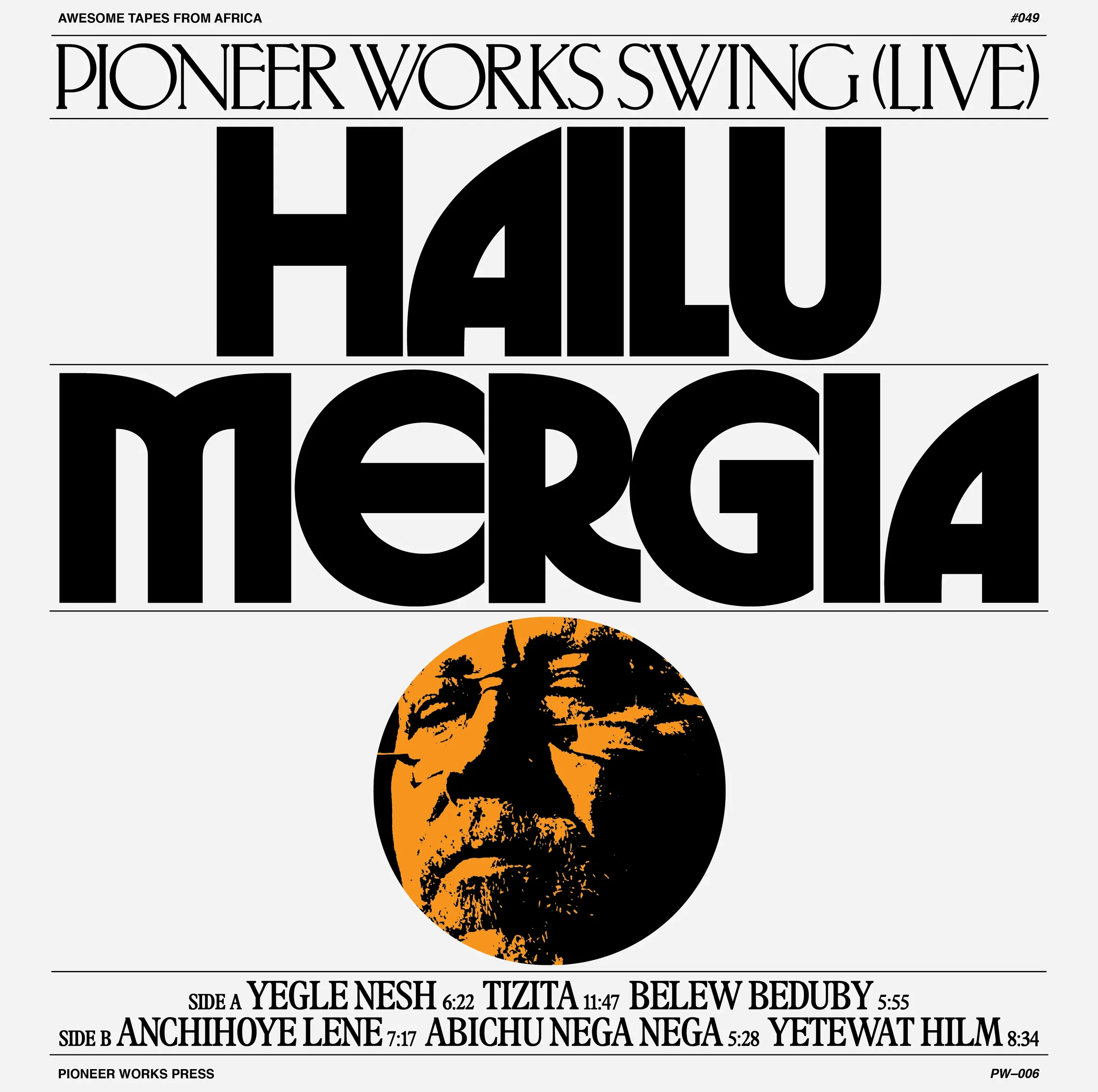 Hailu Mergia – Pioneer Works Swing (Live) album art