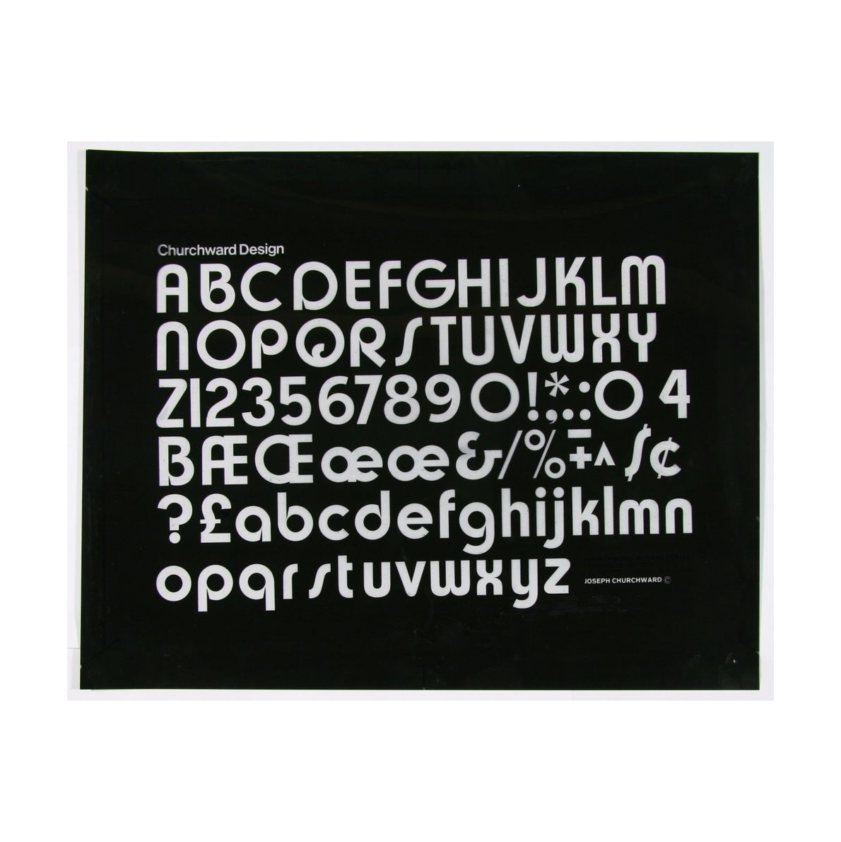 Joseph Churchward / Churchward Design / print negative / 1972