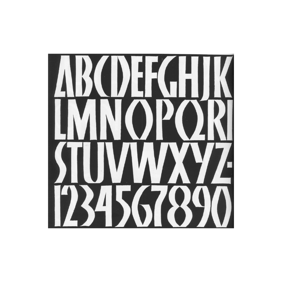 Image from Schrift und Symbol. In Stein, Holz und Metall. Sepp Jakob and Donatus M. Leicher, 1977