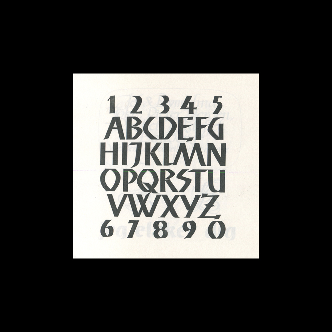 Jef Boudens, Calligraphy Personal Booklet, 1979.