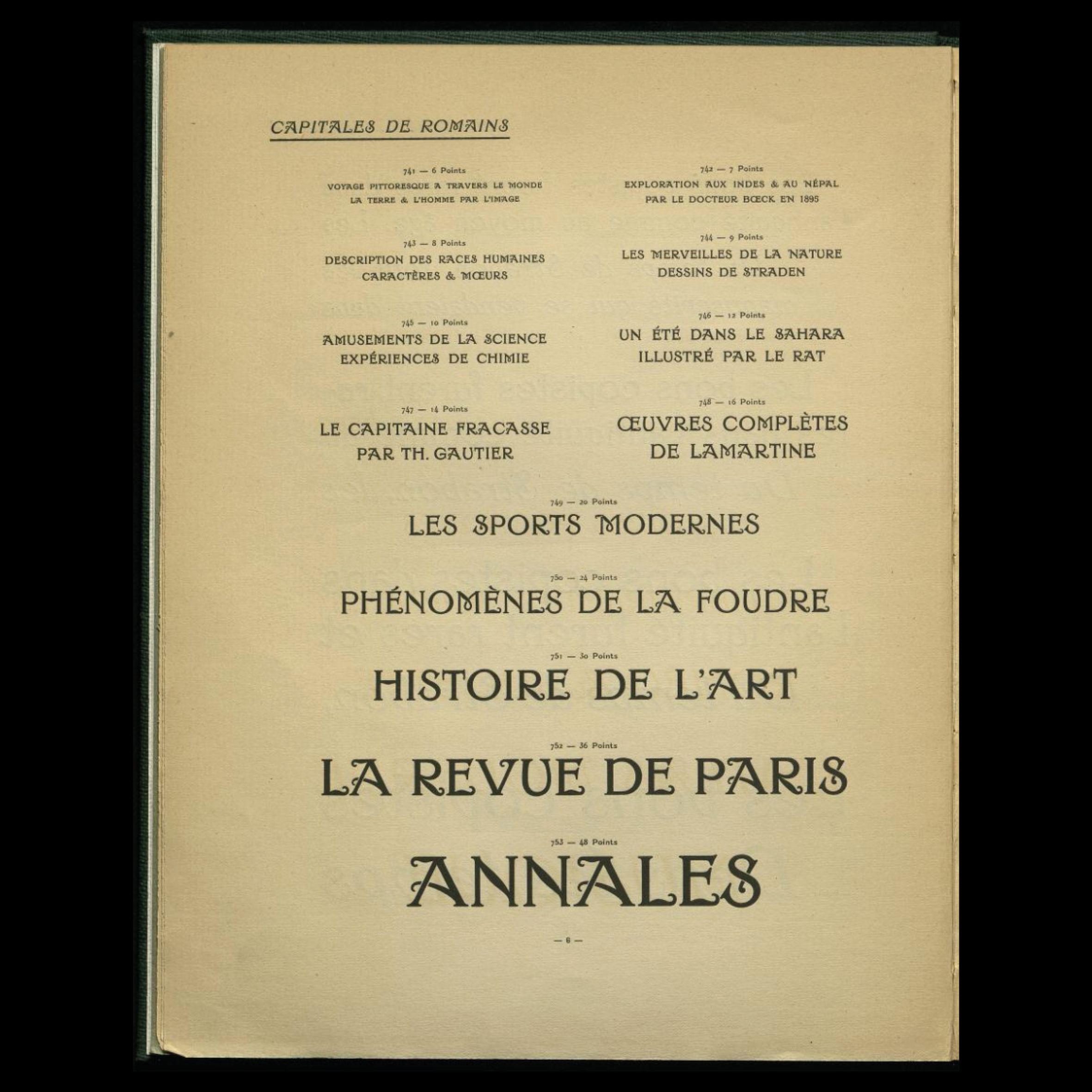 La série des Giraldon : 13 corps (romain et italique) / fonderie Deberny et cie, 1909
