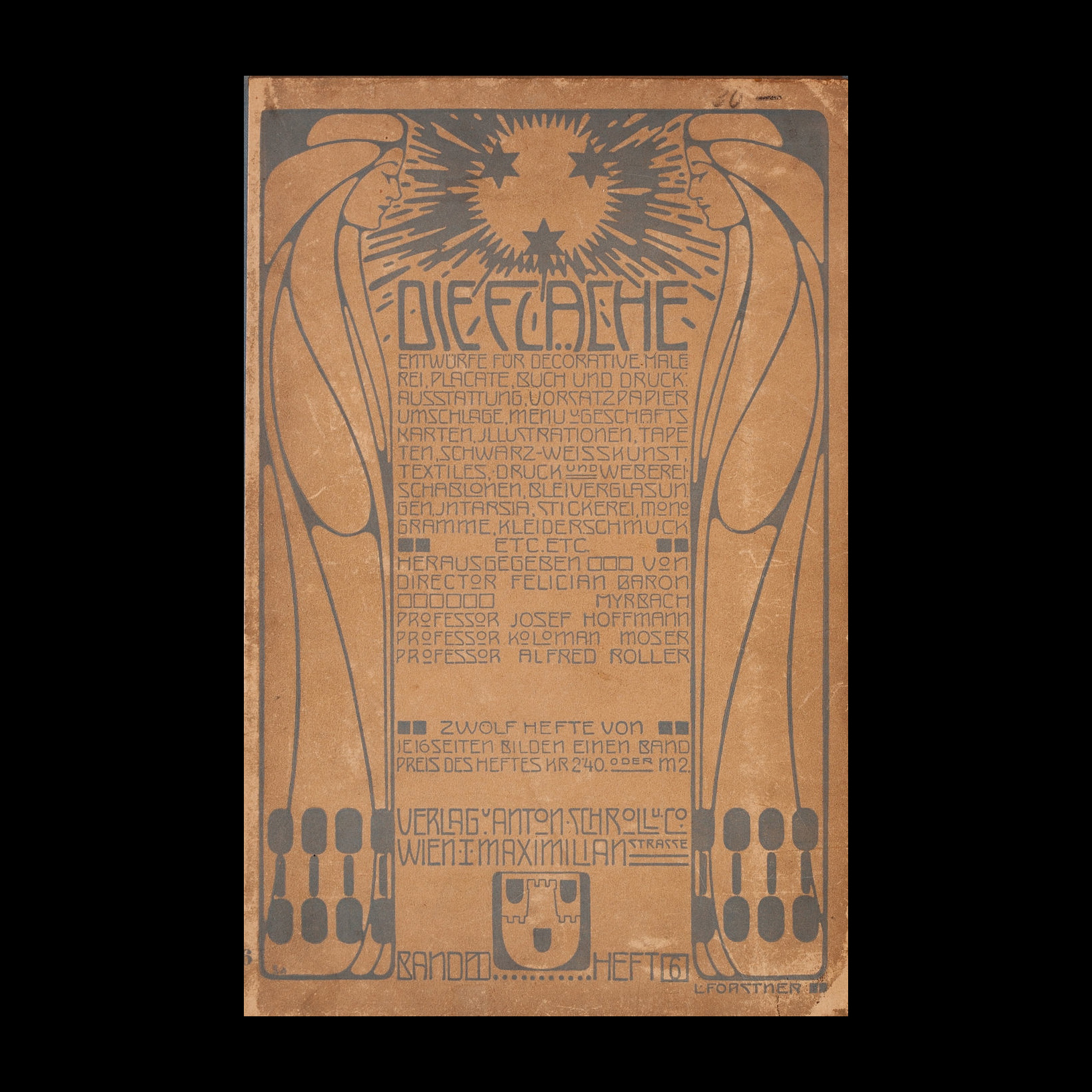 Die Fläche, 1903, issue 1, edited by by Felician Baron Myrbach, Art by L. Forstner